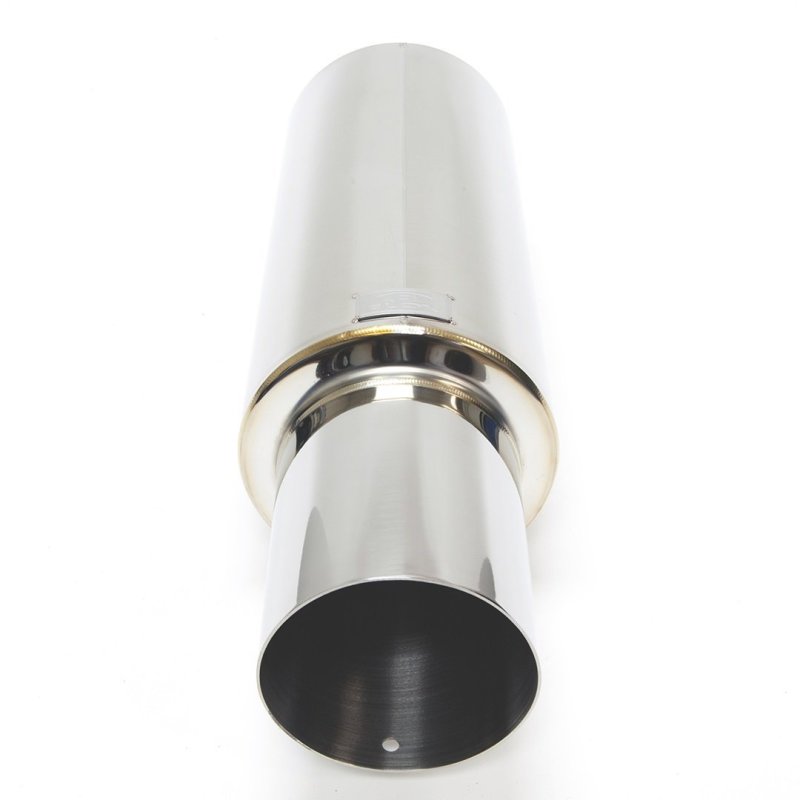 BLOX Racing 63.5mm N1 304 SS Universal Exhaust Muffler w/ Straight Tip BXEX-00109