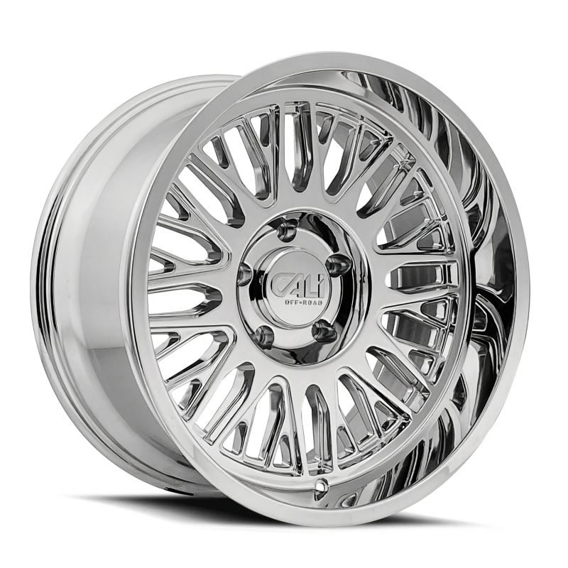 Cali Off-Road 9116 Vertex 24x14 / 8x165.1 BP / -76mm Offset / 125.2mm Hub Chrome Wheel 9116-24481C