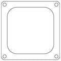 Cometic Gasket Cometic Holley 4500 Dominator .060in Fiber Carburetor Gasket - 4.775in x 4.775in - Open Plenum C15238FC