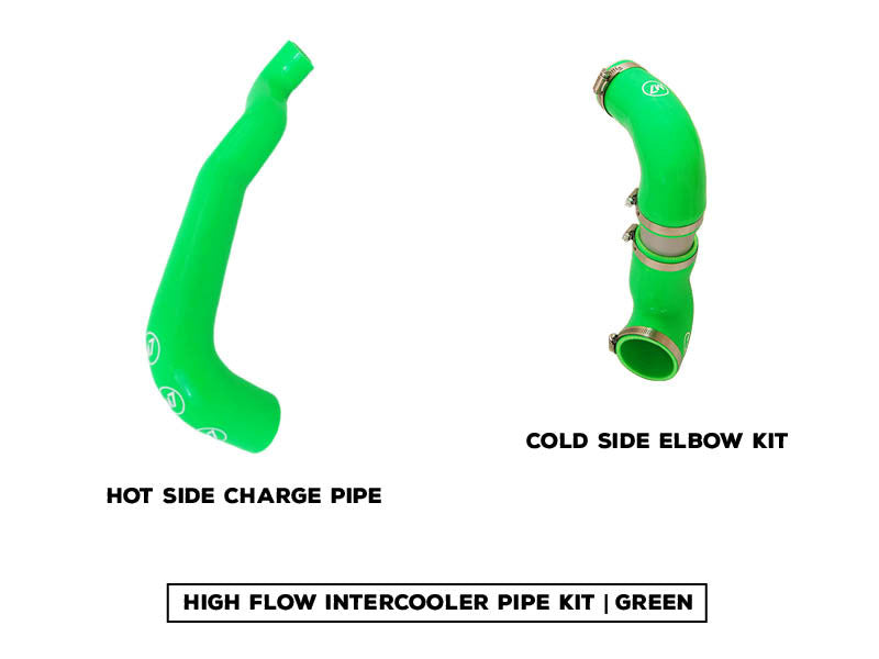 High Flow Intercooler Pipe Kit | Gen 2 MINI Cooper Countryman-Paceman | Turbocharged | Green