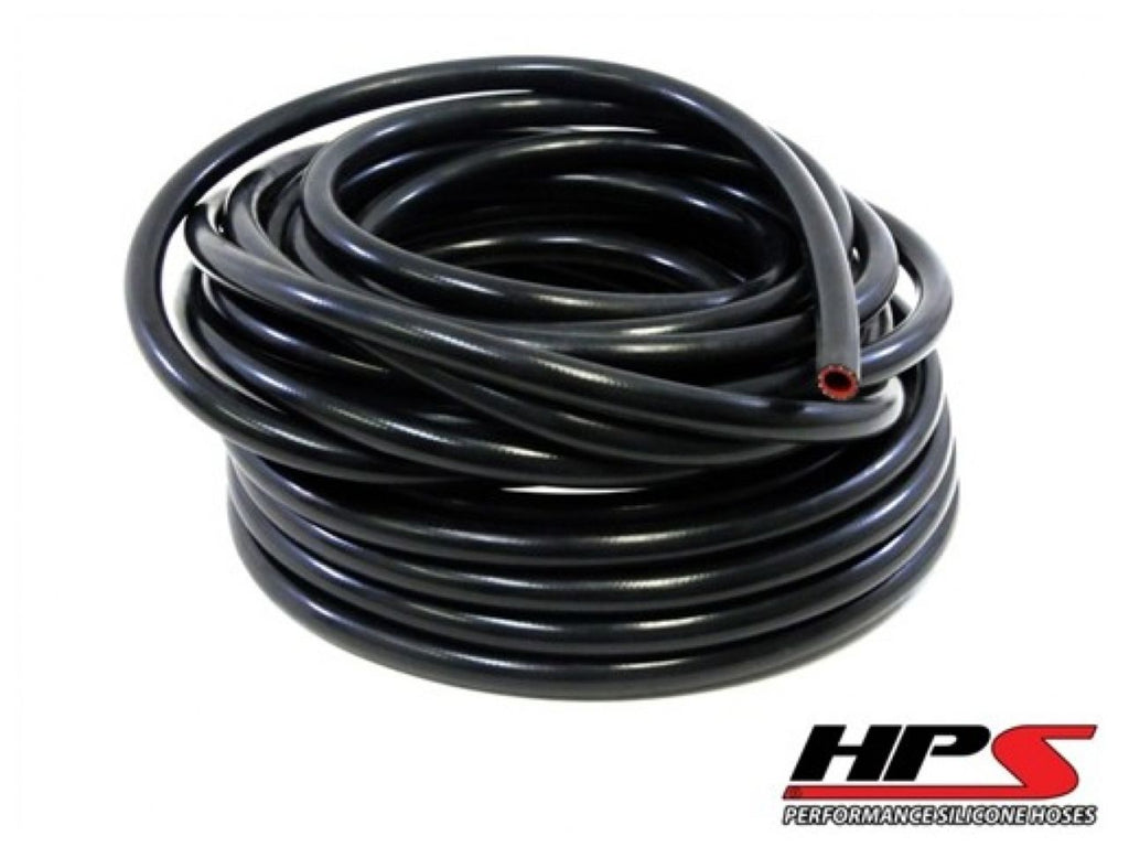 HPS High Temp 5/8"ID(16mm) Reinforced Silicone Heater Hose Black 25Ft Roll