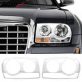 2005-2010 Chrysler 300 Headlight Bezels Cover Chrome Stainless Steel
