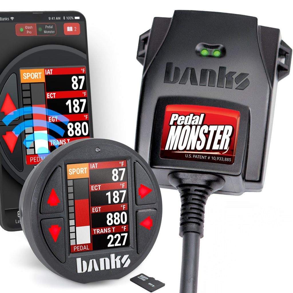 Banks Power Pedal Monster Kit TE Connectivity MT2 6 Way With iDash Data Pro 64333-P