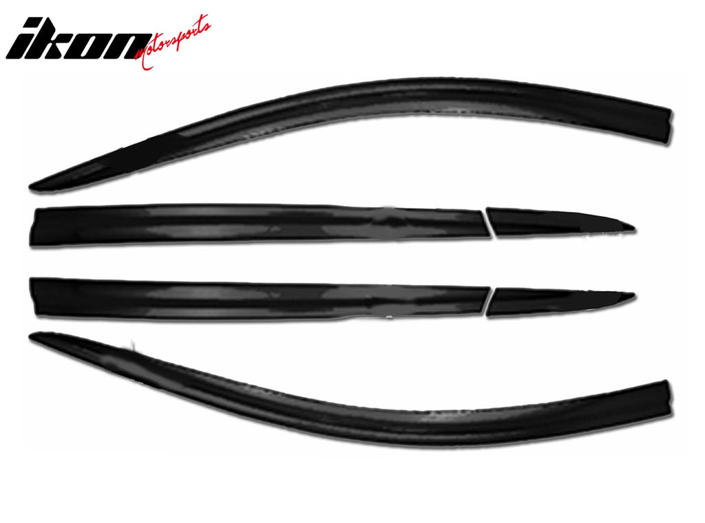 2016-2020 Buick Envision Dark Smoke ABS Window Visors Tape On 6PCS