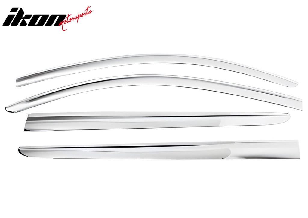 2015-2020 Chevrolet Suburban Chrome ABS Window Visors Tape On 4PCS