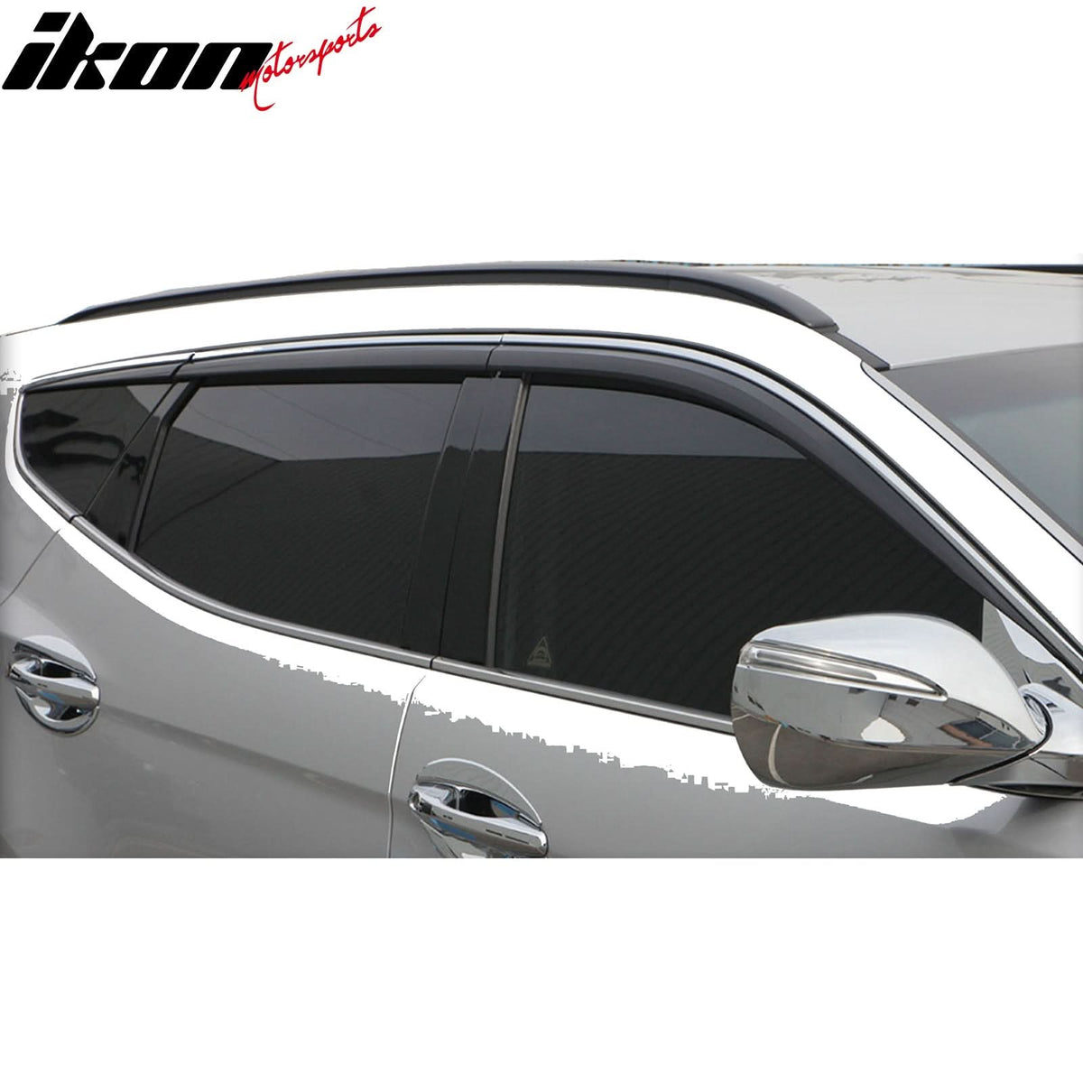 2014-2016 Hyundai Santa Fe Sport ABS Window Visors Deflectors 6PCS