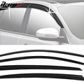 2011-2015 Kia Optima Dark Smoke Window Visors Rain Sun Guard ABS 4PCS