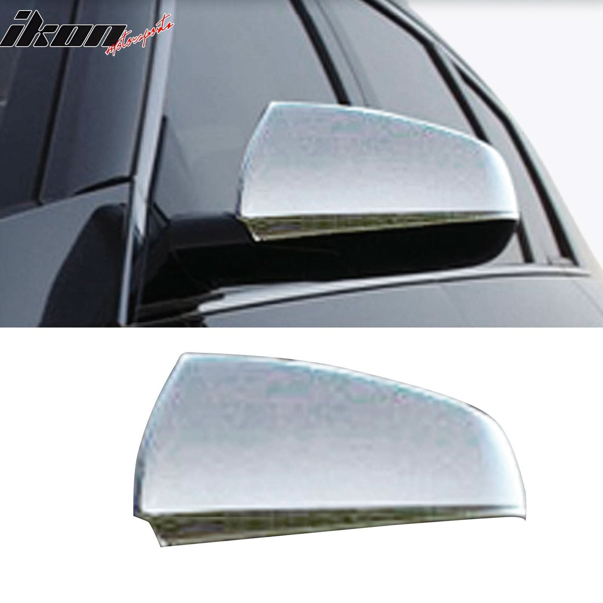 2010-2015 Cadillac SRX Rear Side View Mirror Covers Overlay Chrome ABS