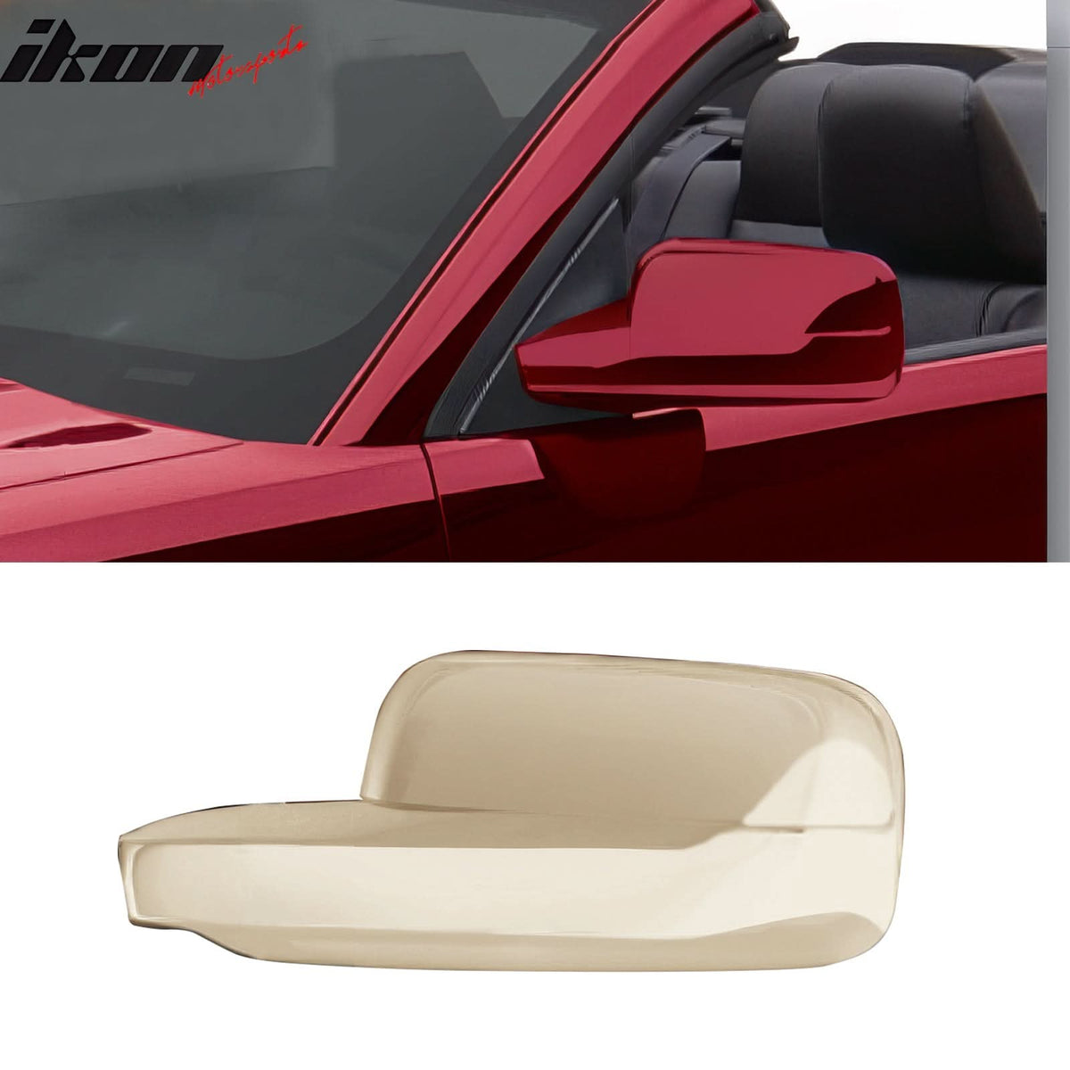 2005-2009 Ford Mustang Rear Side View Mirror Covers Overlay ABS Raw