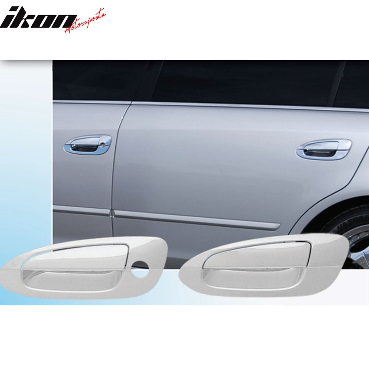 2002-2006 Nissan Altima 4PCS Chrome Door Handle Cover W/1-Keyhole ABS