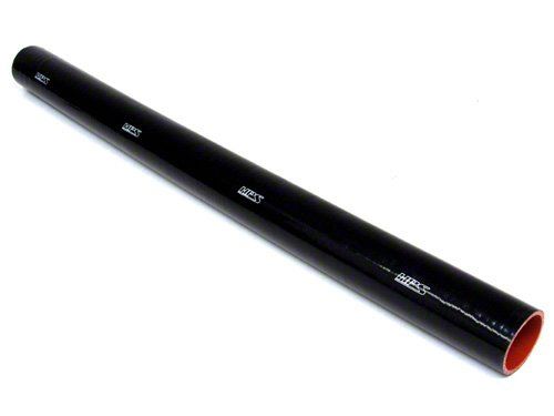 HPS 1-7/8" ID, 3 Feet Length, Silicone Straight Coupler Coolant Tube Hose, High Temp 4-ply Reinforced, Black, 48mm ID