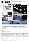 HKS HKSTUDIE Sticker - Black HKSTUDIE-GD002