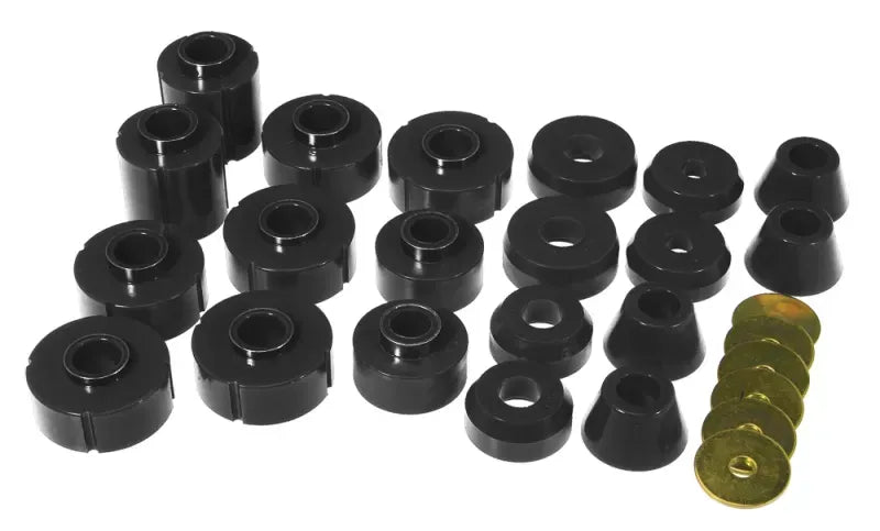 Prothane 73-77 Chevy K10 Blazer Body Mount Kit - Black