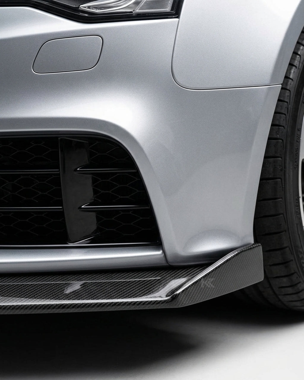 2012–2015 Audi RS5 8T Coupe / Convertible Front Bumper Lip Spoiler – Carbon Fiber