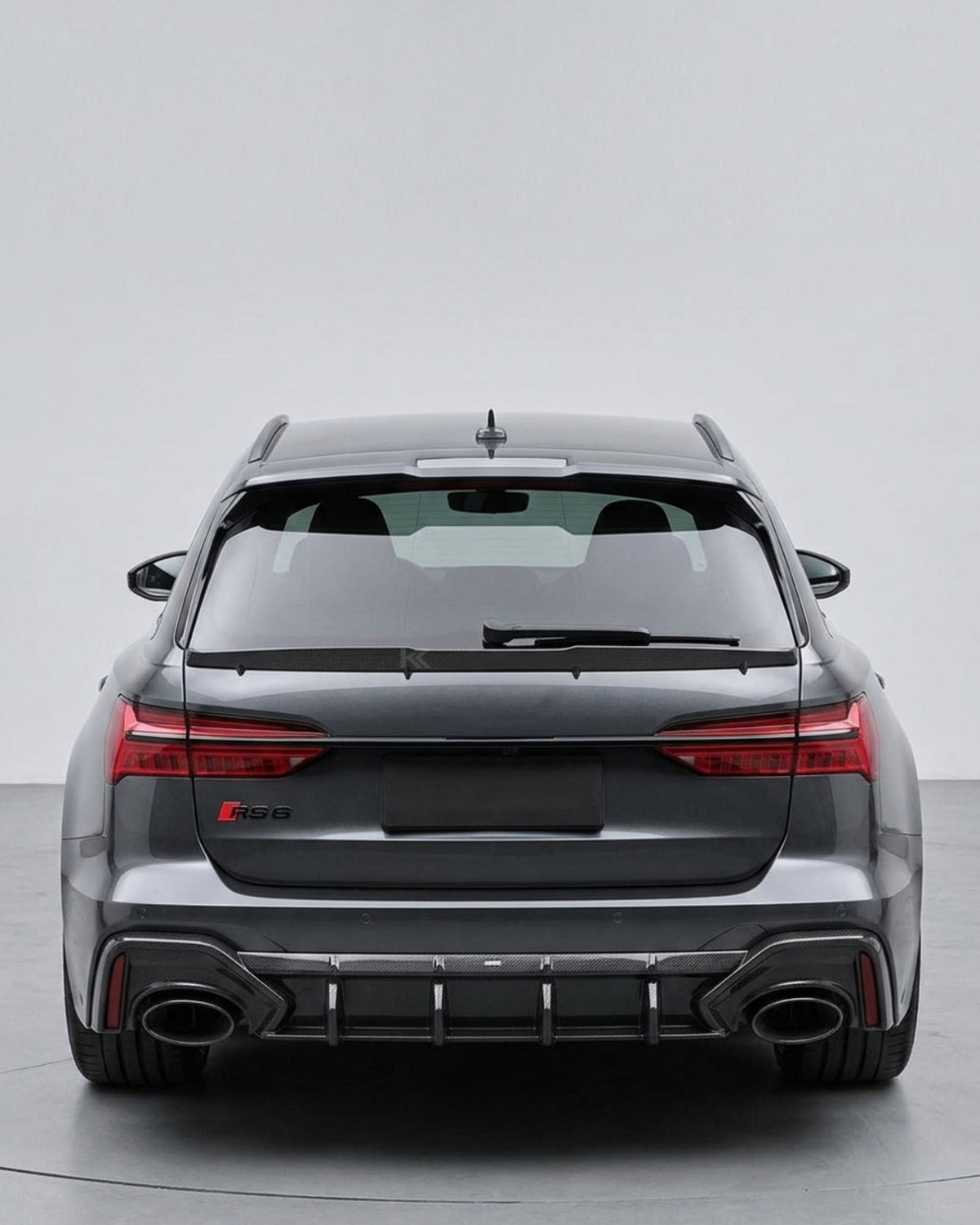 2019–2022 Audi RS6 C8 Avant Single Deck Roof Window Middle Spoiler – Dry Carbon Fiber