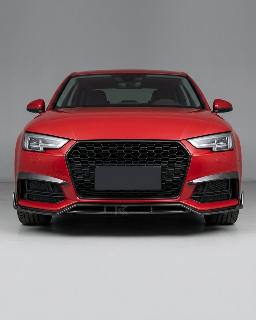 2017–2019 Audi A4 S-Line / S4 B9 Sedan Front Valance Lip – Carbon Fiber