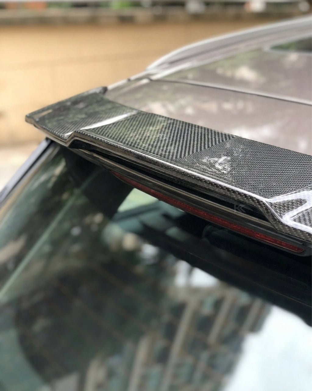 2016–2018 Audi Q7 S-Line / SQ7 4M Rear Roof Spoiler Extension – Carbon Fiber