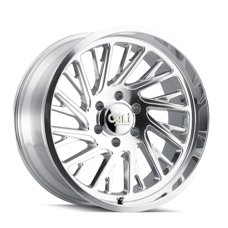 Cali Off-Road 9114 Purge 24x14 / 8x165.1 BP / -76mm Offset / 125.2mm Hub Polished Wheel 9114-24481P