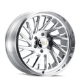 Cali Off-Road 9114 Purge 24x14 / 6x139.7 BP / -76mm Offset / 106mm Hub Polished Wheel 9114-24483P