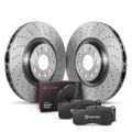 Brembo OE 08-15 Audi TT Quattro Rear Disc Brake Kit KTX4067