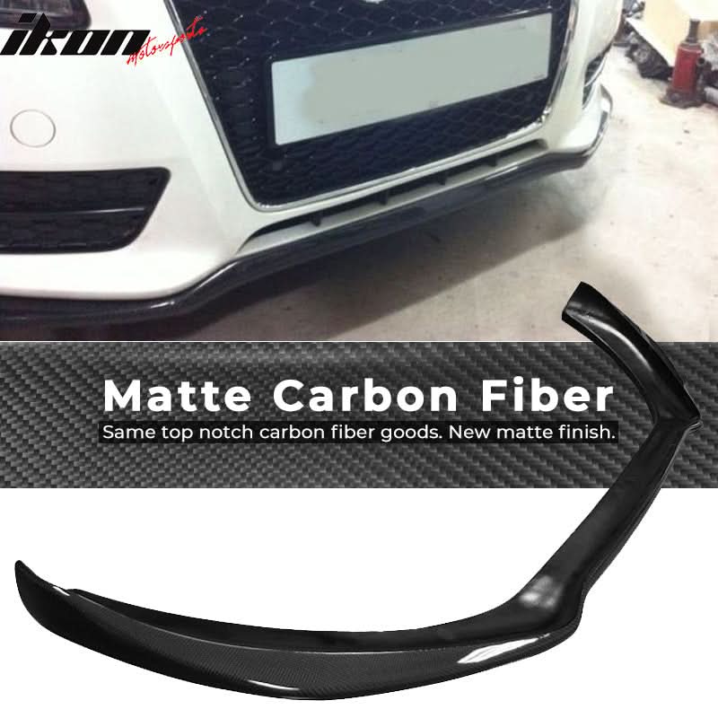 2014-2016 Audi A5 Quattro P Front Bumper Lip Spoiler Cabon Fiber