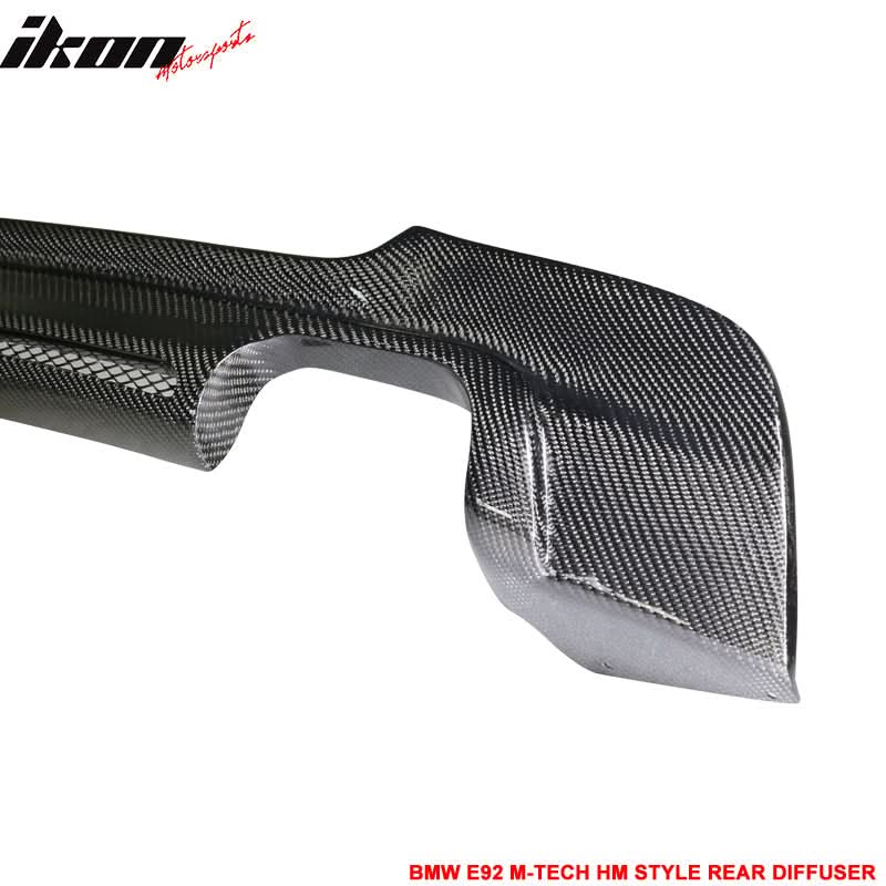 Fits 07-13 BMW 3-Series E92 MSport HM Rear Bumper Diffuser CF CF
