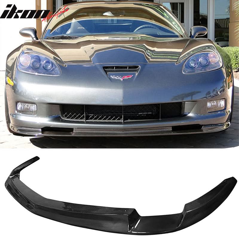 2005-2013 Chevy Corvette C6 Z1 Style Front Bumper Lip Carbon Fiber CF