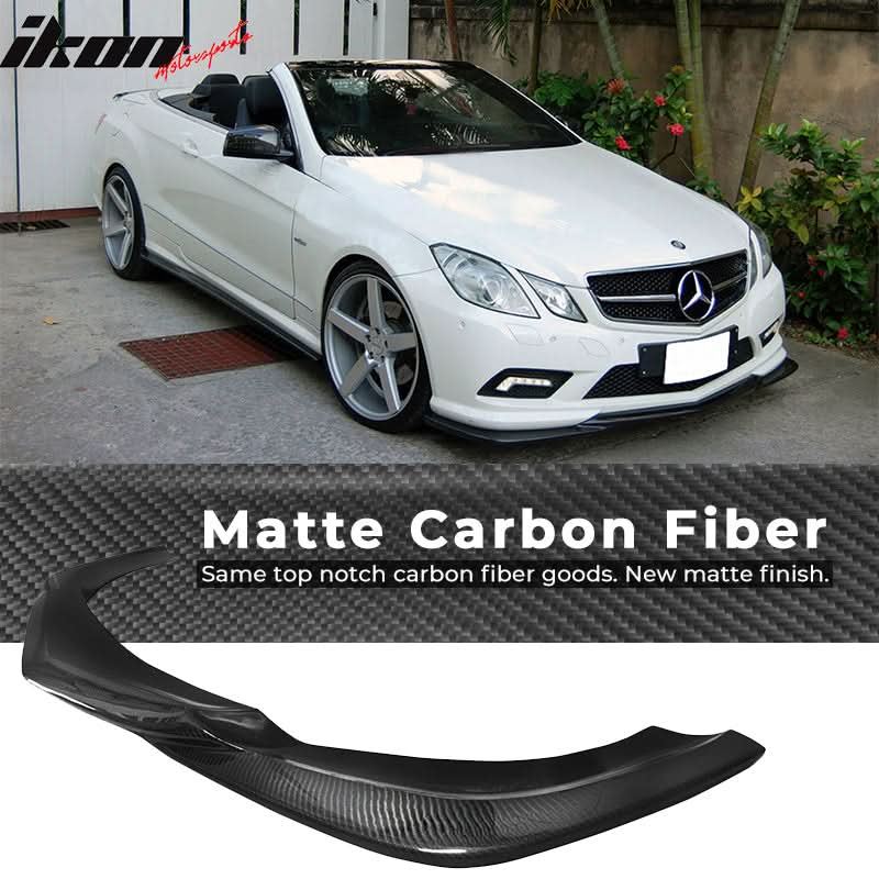 2009-2013 Benz W207 GH Style Front Bumper Lip Carbon Fiber