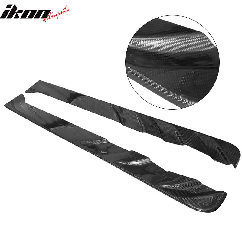 2008-2016 Mitsubishi Lancer EVO X Jun Style Side Skirts Carbon Fiber