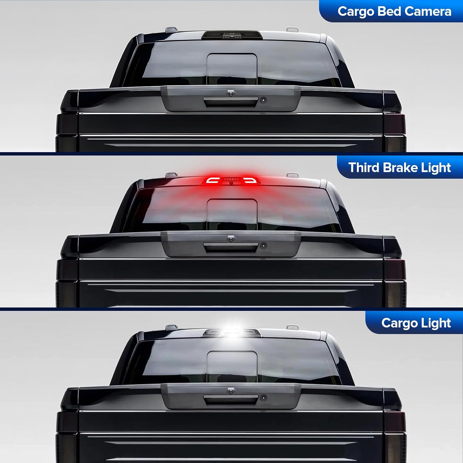 2015-2027+ Ford F150/Super Duty Smoked LED 3rd Brake Light
