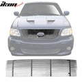 1997-1998 Ford F150 Vertical Overlay Style Polished Silver Front Grile