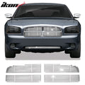2006-2010 Dodge Charger Chrome Front Bumper Grille Stainless Steel 4PC