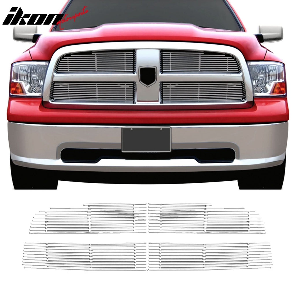 2009-2012 Dodge Ram 1500 Billet Style Chrome Grille Stainless Steel