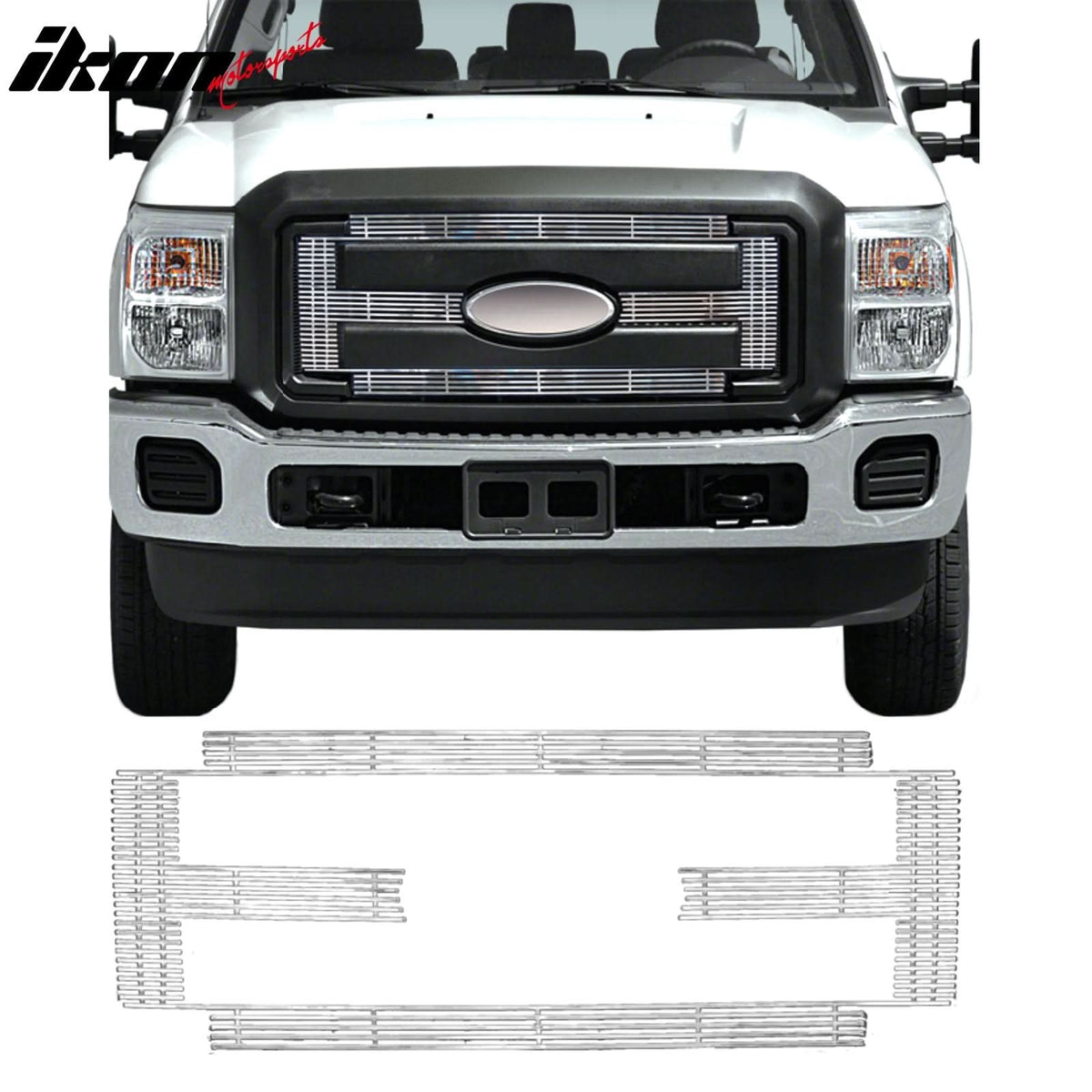 2011-2013 Ford F-250 Super Duty Billet Chrome Grille Stainless Steel