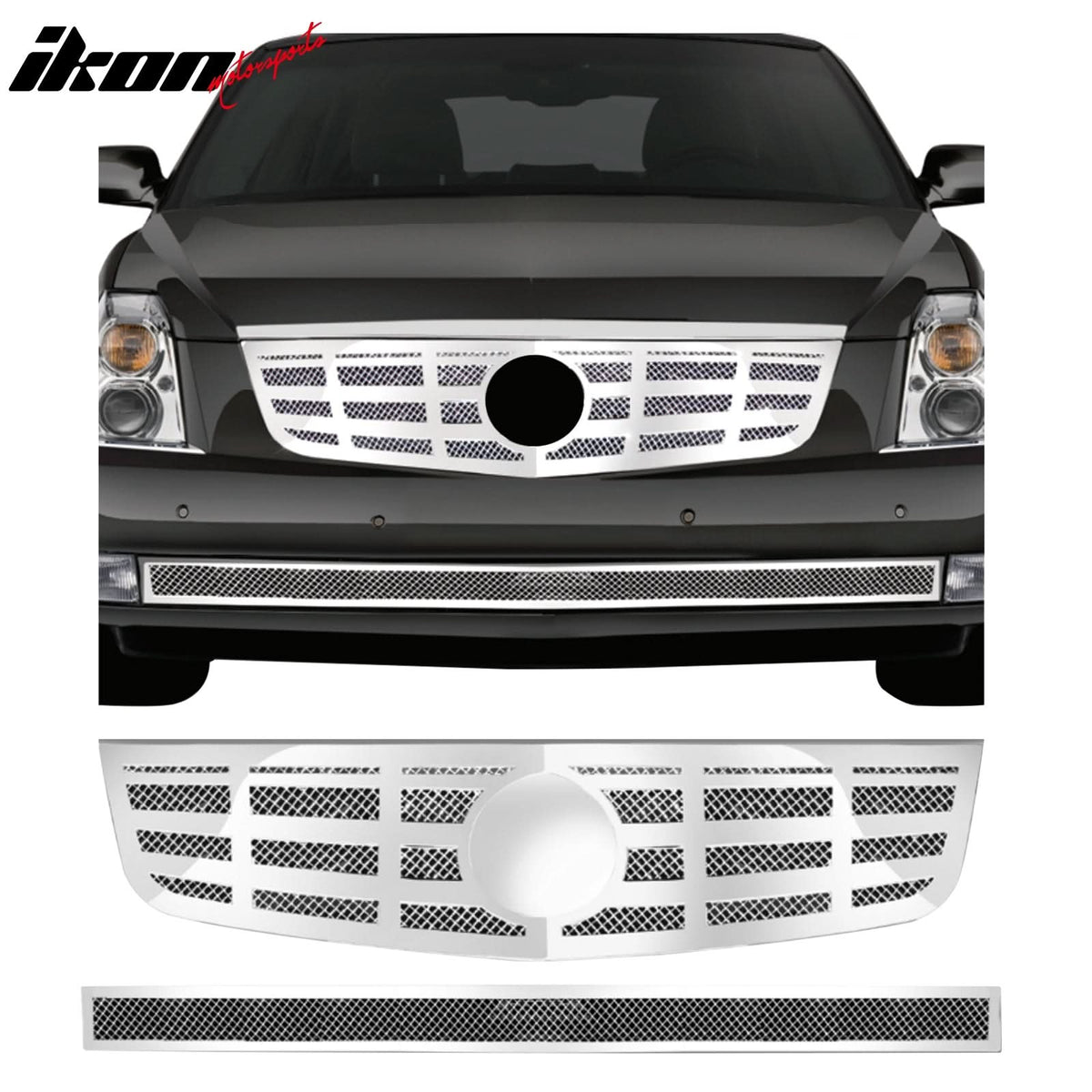 2006-2011 Cadillac DTS Mesh Style Lower Grille Insert Stainless Steel