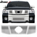 2004-2007 Nissan Titan Armada Mesh Style Chrome Grille Stainless Steel