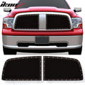 2009-2012 Dodge Ram 1500 Mesh Chrome Front Grille Stainless Steel 2PCS