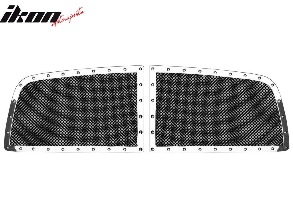 2009-2013 Dodge Ram 1500 Mesh Style Chrome Front Grill Stainless Steel
