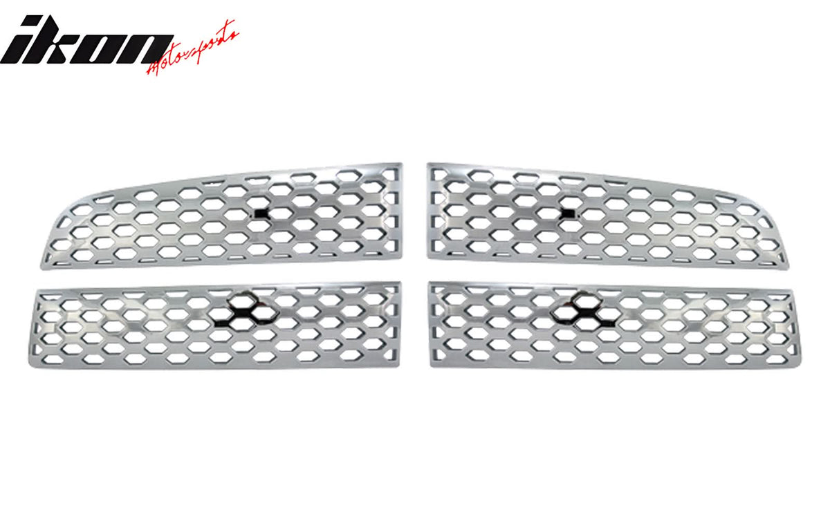 2009-2012 Dodge Ram Chrome Front Bumper Hood Upper Insert Grille ABS