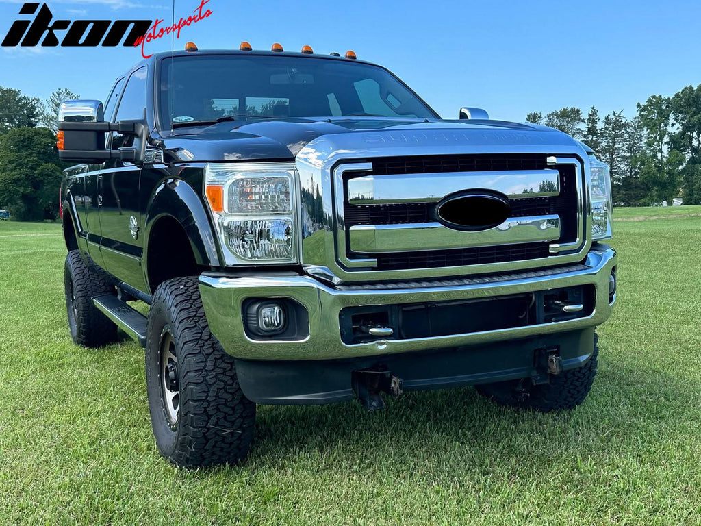 2011-2016 Ford F-250 OE Style Chrome Front Bumper Insert Grille ABS