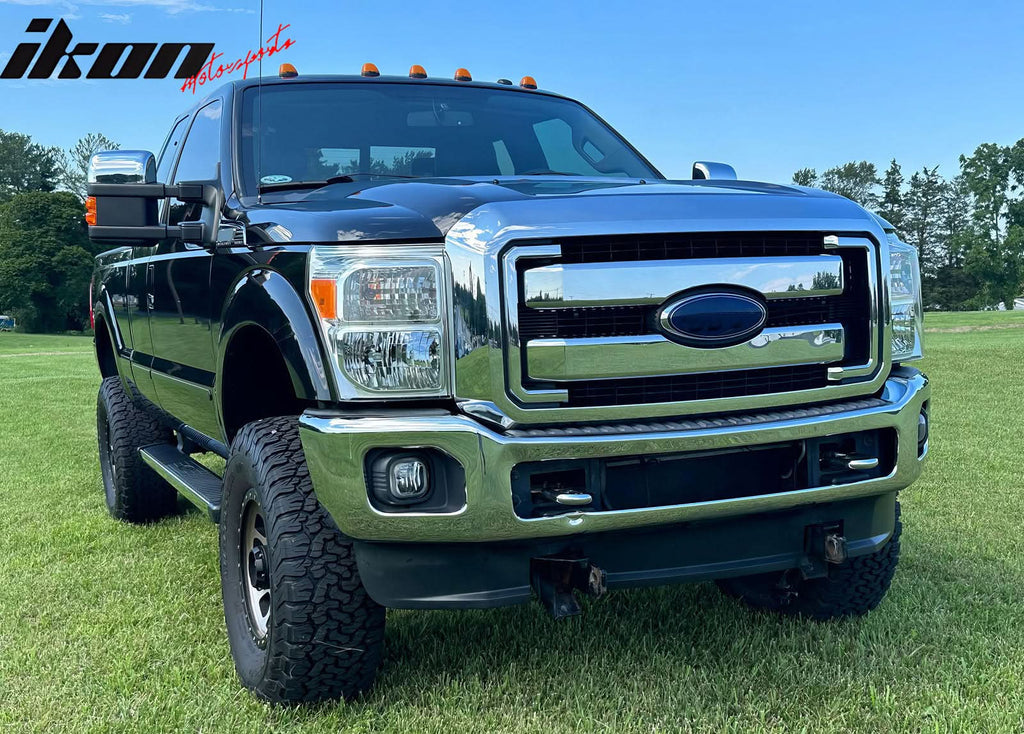 2011-2016 Ford F-250 OE Style Chrome Front Bumper Upper Grille ABS