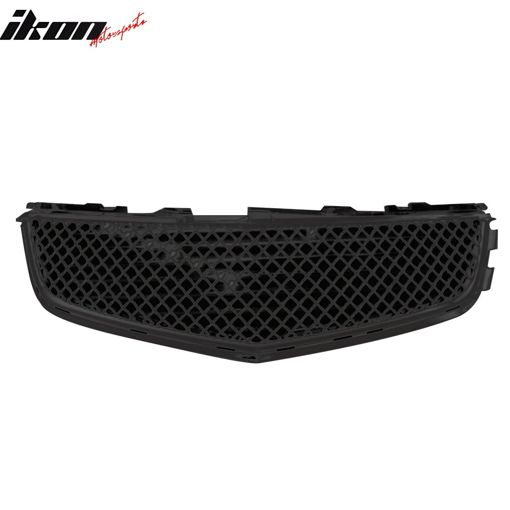 2008-2013 Cadillac CTS 4Dr CTV Style Front Bumper Upper Mesh Grill ABS
