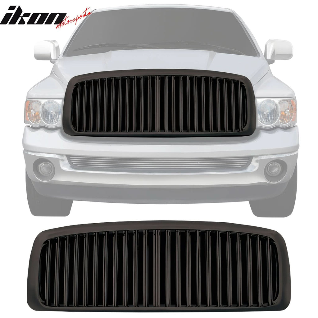 2002-2005 Ram 1500/2500/3500 Vertical Style Bumper Upper Grille ABS