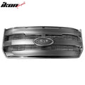 2015-2017 Ford F-150 Lariat / King Ranch Matte Chrome Front Grille ABS