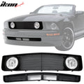 2005-2009 Ford Mustang V6 GT Billet Style Black Front Upper Grille ABS