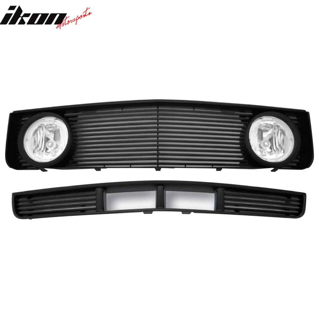2005-2009 Ford Mustang V6 GT Billet Style Black Front Upper Grille ABS