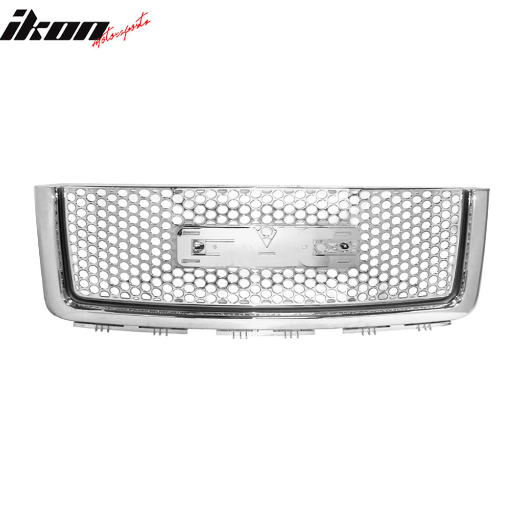 2007-2013 GMC Sierra 1500 2500 3500 HD Denali Chrome Front Grille ABS