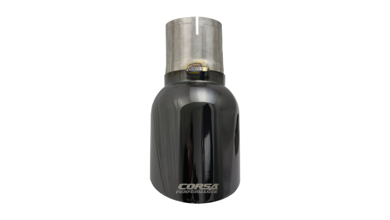 Corsa Single Universal 2.75in Inlet / 4.5in Outlet Black PVD Pro-Series Tip Kit TK008BLK