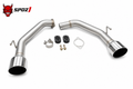 SPDZ1 Axle-Back Muffler Delete Exhaust — 2022+ Honda Civic 1.5T & 2023+ Acura Integra 1.5T | Stainless