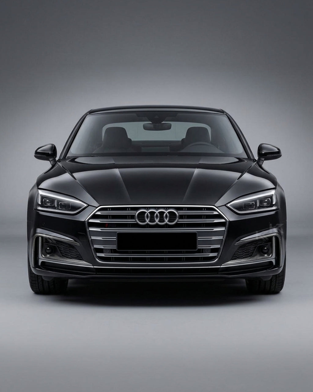 2017–2019 Audi A5 S-Line / S5 B9 Front Bumper Canards – Carbon Fiber